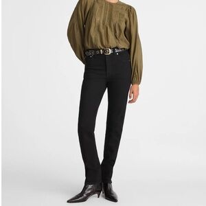 Madewell The Perfect Vintage Jean Black Frost Comfort Stretch Size 28 NWT